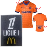 24-25 Marseille Third Fans Soccer Jersey (Print all Sponsor)