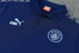 26-27 Man City Royal blue Polo Tracksuit