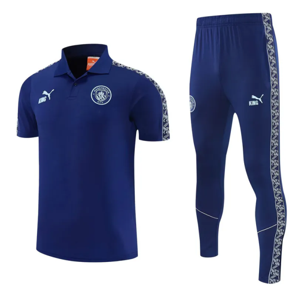 26-27 Man City Royal blue Polo Tracksuit