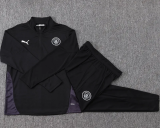 25-26 Man City Black Kids Half Pull Tracksuit #E25231(童装)(半拉链)