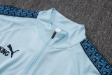 25-26 Man City Light blue Kids Half Pull Tracksuit #E25229(童装)(半拉链)
