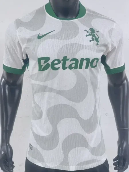 25-26 Sporting Lisbon White Player Version Soccer Jersey
