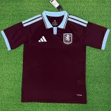 26-27 Aston Villa Home Fans Soccer Jersey