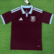 26-27 Aston Villa Home Fans Soccer Jersey