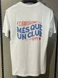 25-26 BAR White High Quality Casual T-Shirt #圆领红标