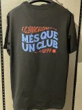  25-26 BAR Black High Quality Casual T-Shirt #圆领红标