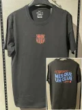  25-26 BAR Black High Quality Casual T-Shirt #圆领红标