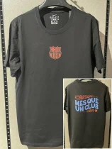  25-26 BAR Black High Quality Casual T-Shirt #圆领红标