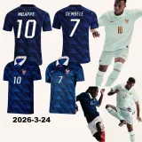 26-27 France White Blue Special Edition Player Version Training shirts