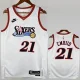 25-26 76ERS EMBIID #21 White Top Quality Hot Pressing NBA Jersey (V领)