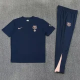 26-27 BAR Royal blue Polo Tracksuit (圆领)