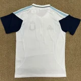 26-27 Argentina White Polo Short Sleeve (半拉链)