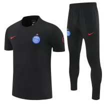 26-27 PSG Black Polo Tracksuit (圆领)