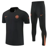 26-27 INT Black Polo Tracksuit (圆领)