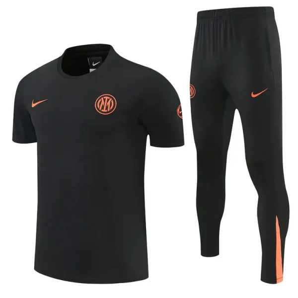 26-27 INT Black Polo Tracksuit (圆领)
