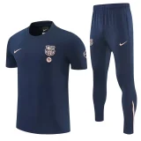 26-27 BAR Royal blue Polo Tracksuit (圆领)
