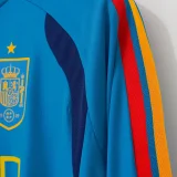26-27 Spain Blue Top Half Pull Tracksuit (半拉上衣)