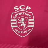 25-26 Sporting Lisbon Pink Fans Soccer Jersey