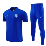 26-27 CHE Fancy blue Polo Tracksuit (圆领)