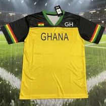 26-27 Ghana Black Yellow Fans Training shirts (GH上截黑)