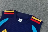 26-27 Spain Royal blue Tank top and shorts suit