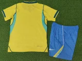 26-27 Brazil Home Kids Player Version Soccer Jersey (球员童装)