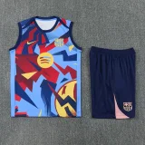 25-26 BAR Light blue Tank top and shorts suit