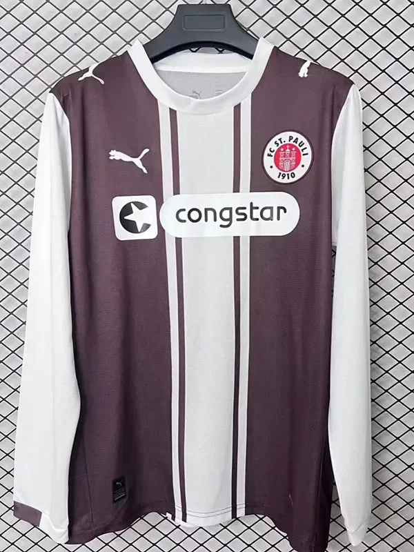 25-26 ST PAULI Special Edition Long Sleeve Soccer Jersey (长袖)