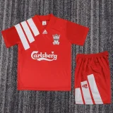 1992-1993 LIV Home Kids Retro Soccer Jersey