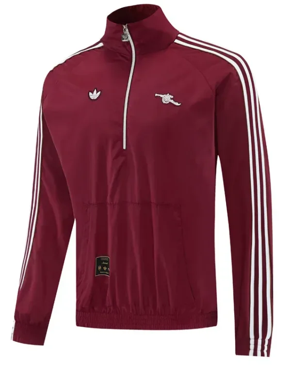26-27 ARS Brown Red Half Pull Windbreaker (半拉风衣)