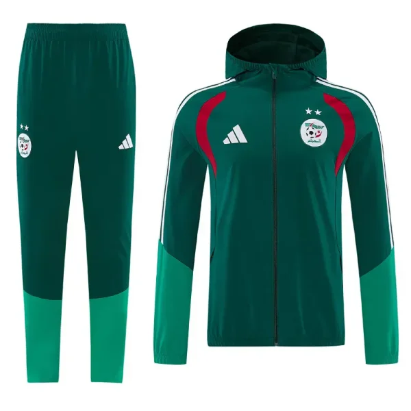 26-27 Algeria Green Windbreaker Suit (Hoodie)(风衣套装)
