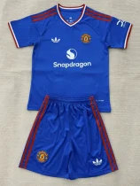 26-27 Man Utd Blue Concept Edition Kids Soccer Jersey