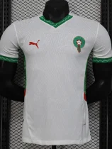 24-25 Morocco Away Player Version Soccer Jersey (带气吼)