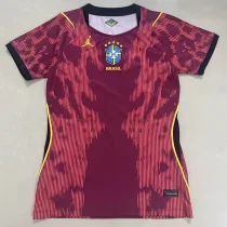 26-27 Brazil JD Red Goalkeeper Women Soccer Jersey (女)