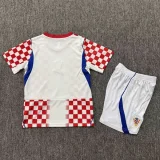 26-27 Croatia Home Kids Soccer Jersey