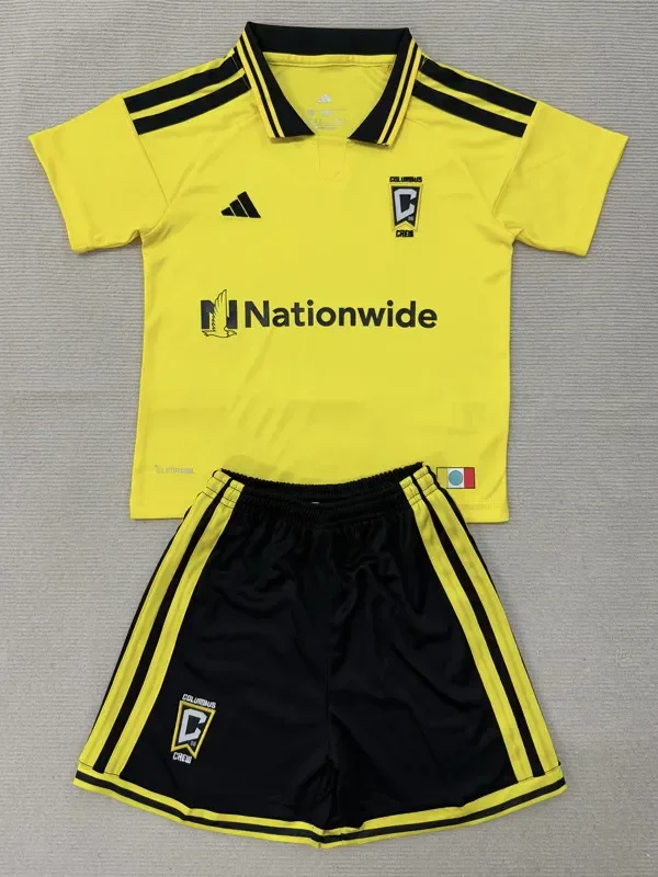 26-27 Columbus Crew Home Kids Soccer Jersey