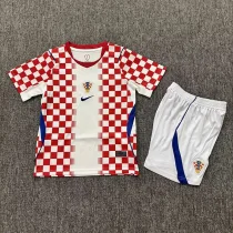 26-27 Croatia Home Kids Soccer Jersey