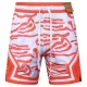 C2520 AJ Orange Bastketball Casual Short Pants #虎纹橙