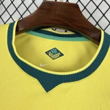 26-27 Brazil Home Fans Soccer Jersey (Right-Arm Patch)