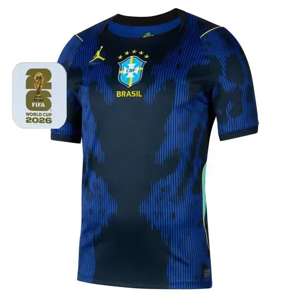 26-27 Brazil Away 1:1 Fans Soccer Jersey (Right-Arm Patch)