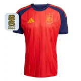 26-27 Spain Home 1:1 Fans Soccer Jersey (Right-Arm Patch)