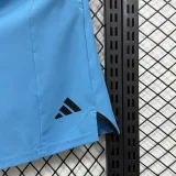D334 AD Blue Casual Short Pants