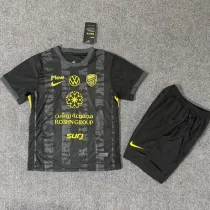 25-26 Ittihad Club Black Kids Soccer Jersey
