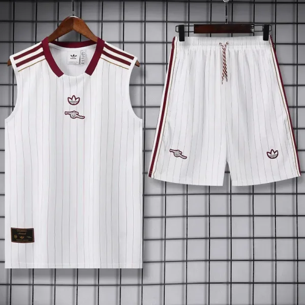 25-26 ARS White Tank top and shorts suit