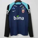 25-26 Norway Royal blue Top Half Pull Tracksuit (半拉上衣)