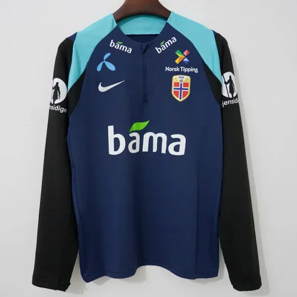 25-26 Norway Royal blue Top Half Pull Tracksuit (半拉上衣)