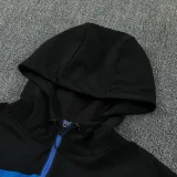26-27 INT Black blue Windbreaker Suit (Hoodie)(风衣套装)