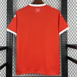 26-27 Tunisia Home Fans Soccer Jersey (Right-Arm Patch)