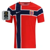 26-27 Norway Home Fans Soccer Jersey (Right-Arm Patch)