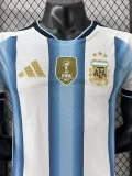 26-27 Argentina Home Player Version Soccer Jersey (Right-Arm Patch)